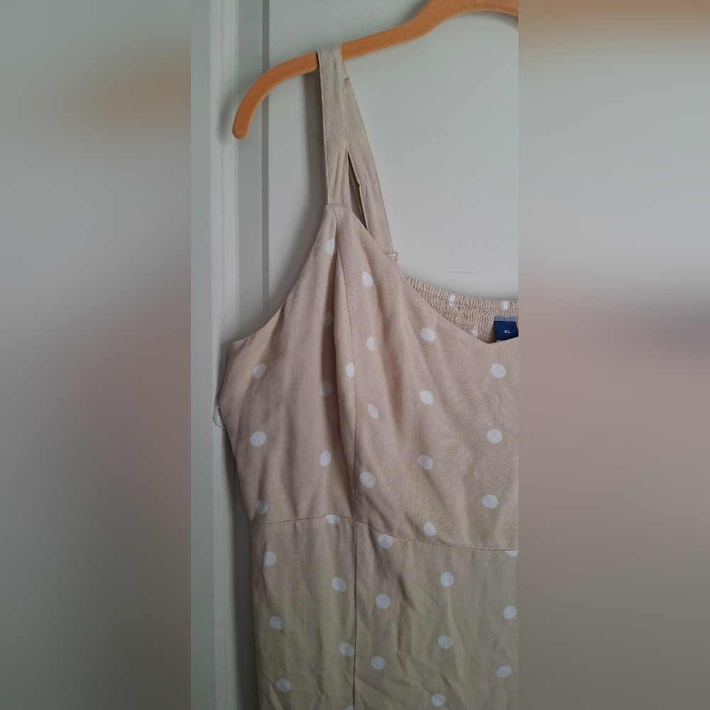Old Navy Rayon Womens Mididress Sz XL Polka Dot Spaghetti Strap Bohemian Italy - Picture 6 of 15
